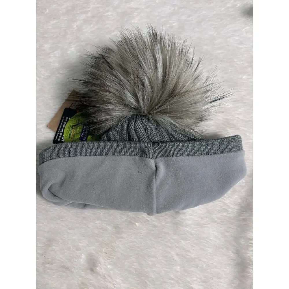 Kama Beanie Bobble Gray NWT - Old Head Golf Links Ireland Logo Fine Merino Wool